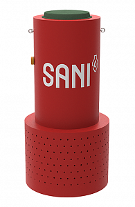 Автономный вертикальный септик биологической очистки сточных вод SANI-S-4